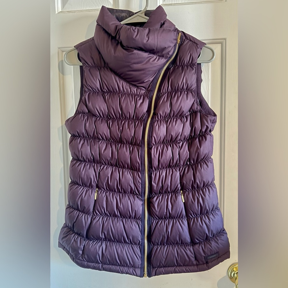 Athleta Purple Puffer Vest